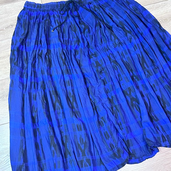 Vintage Mixit Plaid Cotton Maxi Skirt - Picture 2 of 11